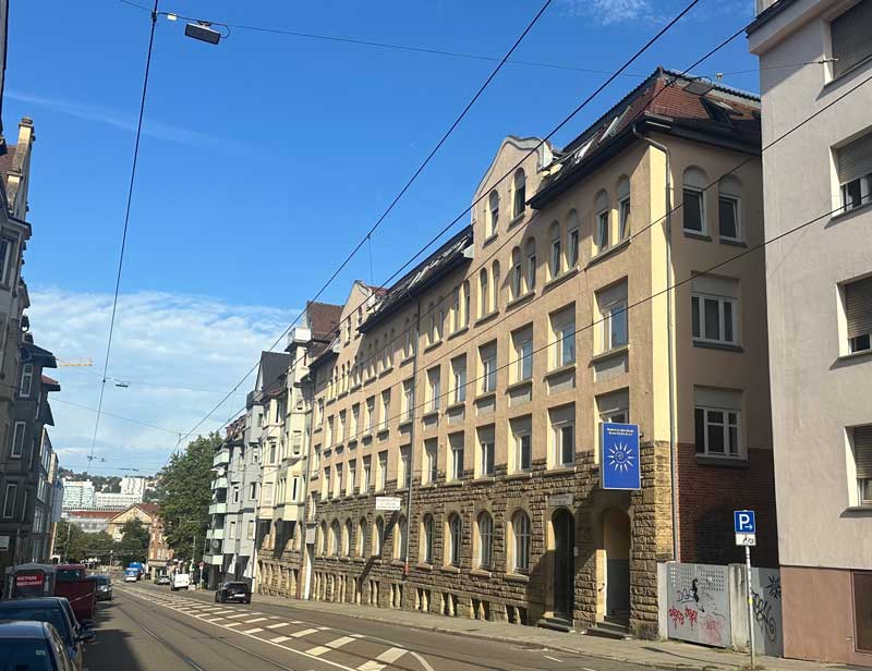 ehemaliges Fabrikgebäude der Waldorf-Astoria Zigarettenfabrik in der Hackstraße 11, Stuttgart
