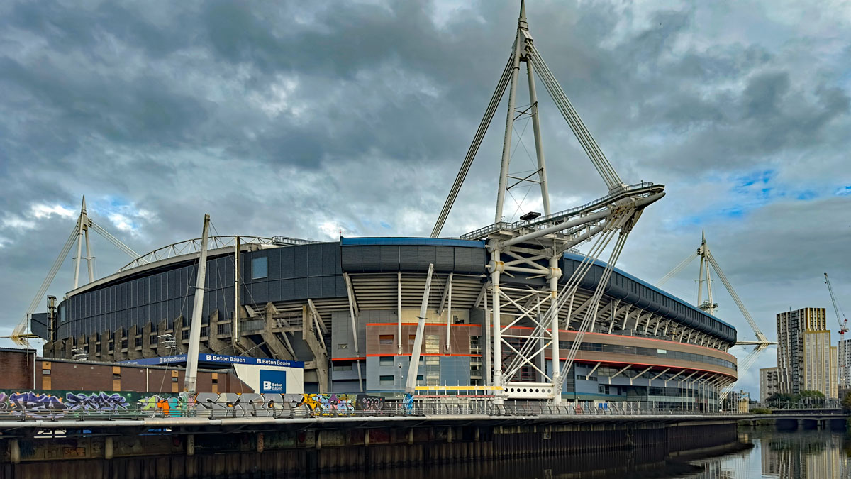 Das Millennium Stadium in Cardiff